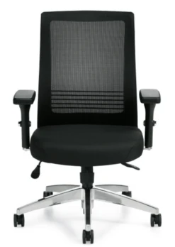 Mesh Back Executive With Patterned Fabric Seat