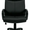 Luxhide Managers Chair W/ Mock Leather Trim -Desk Elegant Shop 11782bfront 87421.1529004048