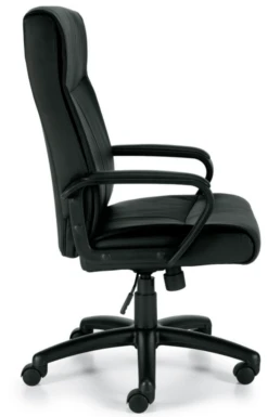 Luxhide Managers Chair W/ Mock Leather Trim 5 Luxhide Managers Chair W/ Mock Leather Trim -Desk Elegant Shop 11782bside 01703.1529004048