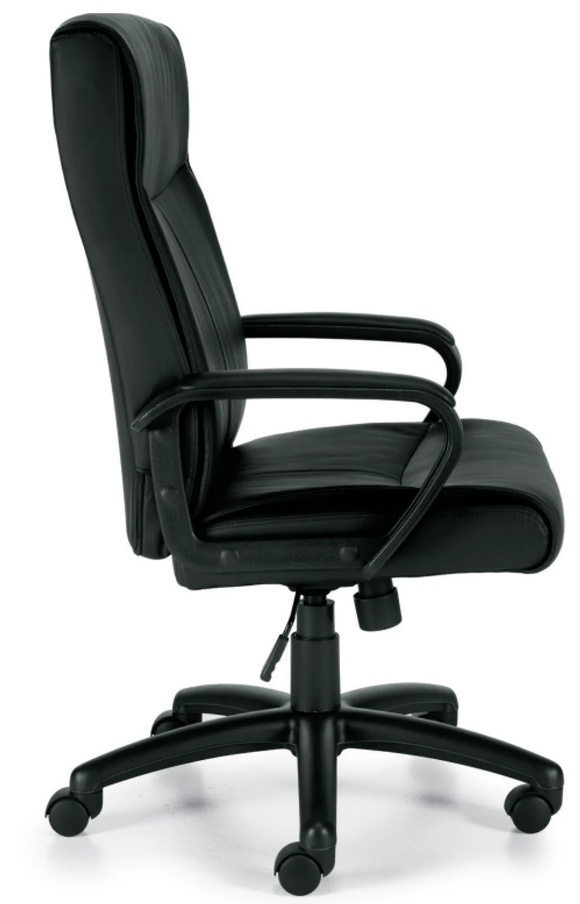 Luxhide Managers Chair W/ Mock Leather Trim 4 Luxhide Managers Chair W/ Mock Leather Trim - Image 2