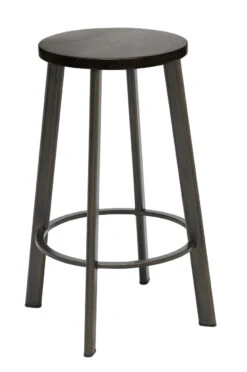 Metro Metal Stool With Wood Or Steel Seat Counter Height -Desk Elegant Shop 1321 metro counter espresso 03349.1526563321
