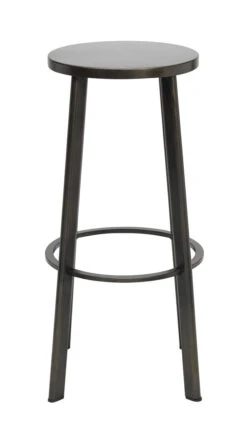 Metro Metal Stool With Wood Or Steel Seat Bar Height -Desk Elegant Shop 1322 metro front 91368.1526564212