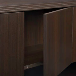Aberdeen® Series Stack-On Hutch -Desk Elegant Shop 17579 AHW72LDC FrontOpen 57296.1635960571