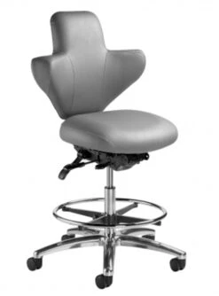 Surgeon Console Stool -Desk Elegant Shop 1864DS 45 Grey Office Chair 12116.1467746350