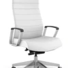 Contemporary White Executive Conference Chair -Desk Elegant Shop 306 39490.1666710729