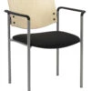 Evolve Upholstered Guest Stacker W/ Wood Back -Desk Elegant Shop 390 1311SL SP22 2902 34764.1513287200