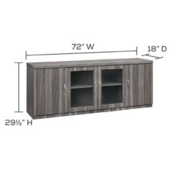 Aberdeen Low Wall Cabinet -Desk Elegant Shop 55314 ALCLGS ImageDimensions 06242.1635953809