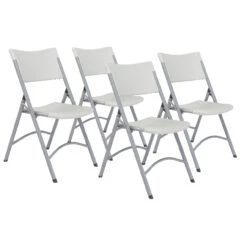 600 Series Heavy Duty Plastic Folding Chair, Carton Of 4 -Desk Elegant Shop 602 00 75556.1659469053