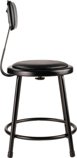 6400 Series 18" Heavy Duty Vinyl Padded Steel Stool, Carton Of 2 -Desk Elegant Shop 6418B 10 3 46975.1659643030