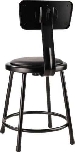 6400 Series 18" Heavy Duty Vinyl Padded Steel Stool, Carton Of 2 -Desk Elegant Shop 6418B 10 4 10625.1659643031