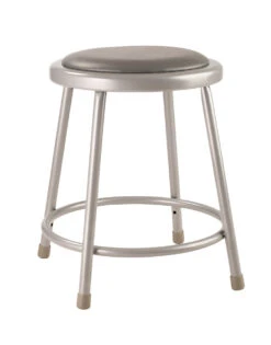 6400 Series 18" Heavy Duty Vinyl Padded Steel Stool, Carton Of 2