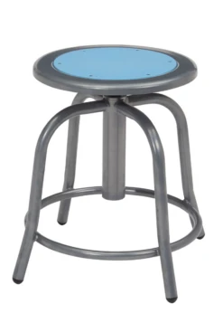 6800 Series 18-24" Height Adjustable Swivel Stool With Steel Seat