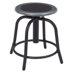 6800 Series 18-24" Height Adjustable Swivel Stool With Steel Seat 14 6800 Series 18-24" Height Adjustable Swivel Stool With Steel Seat -Desk Elegant Shop 6810 10 01 10673.1659648451