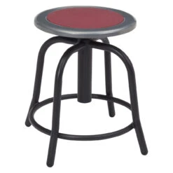 6800 Series 18-24" Height Adjustable Swivel Stool With Steel Seat 13 6800 Series 18-24" Height Adjustable Swivel Stool With Steel Seat -Desk Elegant Shop 6818 10 01 35224.1659648430