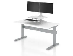 AMQ Activ DT Riser Height Adjustable Desktop -Desk Elegant Shop AMQ DT Riser Dual Keyboard 1 27456.1564072798