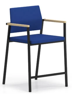 Avon Fully Upholstered Guest Hip Chair -Desk Elegant Shop Avon AV1491G6 v1 COEL NAT BLK HipChair HI 89015.1579619646