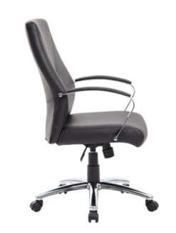 Eco Leather Executive Conference Chair -Desk Elegant Shop B10101 BK RV 82389.1560177827