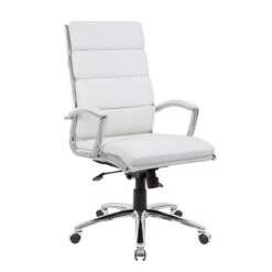 Leatherette Upholstered Executive Chair -Desk Elegant Shop B9471 WT 19288.1669735779