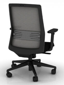 Bodi Synchro-Tilt Ergonomic Task Chair -Desk Elegant Shop BODI back 45 degrees Black with Black seat cover 84981.1688759792