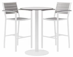 Eveleen Aluminum Frame Stool -Desk Elegant Shop BR5601 TP30RD 41 WH GY set 90483.1582037262