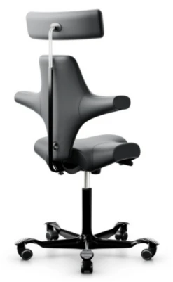 HAG Capisco 8107 Black Highlands Leather / Open Box -Desk Elegant Shop CapiscoPalomaAncharcoalHR3 93670.1694028187