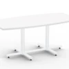 Connect Boat Shaped Conference Table -Desk Elegant Shop ConnectBoat7236WHT 45037.1600967735