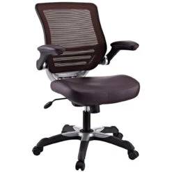 Hunter Mesh Back Leatherette Seat Task Chair 13 Hunter Mesh Back Leatherette Seat Task Chair -Desk Elegant Shop EEI 595 BRN 1 97216.1667596449