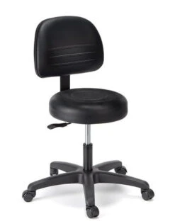 Cramer Fusion Round Med Tech Lab Stool W/ Back -Desk Elegant Shop FusionRRoundStool Back Desk1s.max 600x600 04514.1620914410