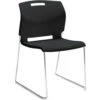 Global Popcorn Stack Chair -Desk Elegant Shop GLD 6711 CH BLK 38027.1668029594