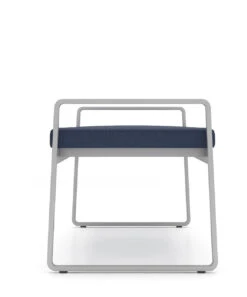 Gansett 2 Seat Bench -Desk Elegant Shop Gansett GN1015B5 v3 COEV SLV Bench2Seater HI 81381.1527627075