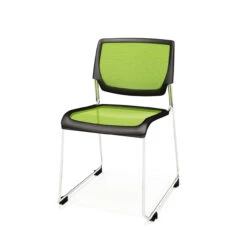 Kimball Poly Stackable Mesh Side Chair, Carton Of 4 -Desk Elegant Shop HD Stacker Green 50143.1512572649