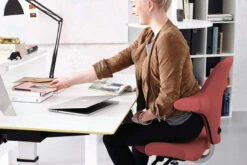 HAG Capisco 8106 Stool Azure / White Frame Open Box -Desk Elegant Shop HG Capisco People Interior 2013c 1536x1024 27868.1695929592