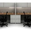 Accelerate 2 Pack L-Stations W/ Overhead Storage -Desk Elegant Shop HONNOW Typ3 08762.1669933944