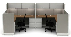 Accelerate 2 Pack L-Stations W/ Overhead Storage