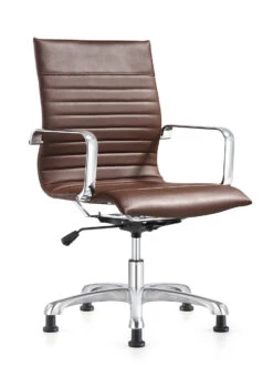Janis Mid Back Side -Desk Elegant Shop Janis Side chair 45 degree brown 39539.1542827232