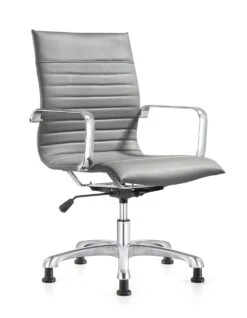 Janis Mid Back Side -Desk Elegant Shop Janis Side chair 45 degree gray 16344.1542827233