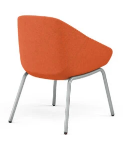 Jax 4 Legged Side Chair -Desk Elegant Shop Jax Side 9204 GT Orange Media Back Angle 32409.1665067769