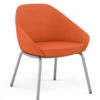 Jax 4 Legged Side Chair -Desk Elegant Shop Jax Side 9204 GT Orange Media Front Angle 19547.1665068110