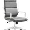 Jimi High Back Grey Leather / Open Box -Desk Elegant Shop Jimi High Back 45 degree Gray 11672.1696964279