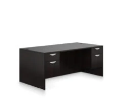 OTG Double 3/4 Height Pedestal 66" Desk -Desk Elegant Shop Layout SLR AEL 31197.1669045951