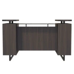 Mirella Laminate Reception Desk -Desk Elegant Shop MRRD78STO MRRD90STO Back 73477.1554991601