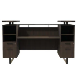 Mirella Laminate Reception Desk -Desk Elegant Shop MRRD78STO MRRD90STO Front 87920.1554991601