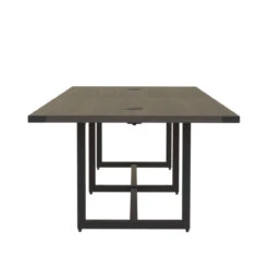 Mirella Rectangular 12' Sitting Height Laminate Conference Table -Desk Elegant Shop MRS12STO Side 41943.1555011073
