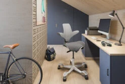 HAG Capisco Puls 8020 Stool- Fully Upholstered Seat / 15 Day Standard Ship -Desk Elegant Shop OCUSA 8020 EXP GREY 35632.1697225068