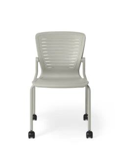 Active Guest Chair -Desk Elegant Shop OM5 AG Palladium grey frame w Casters 09139.1642027483
