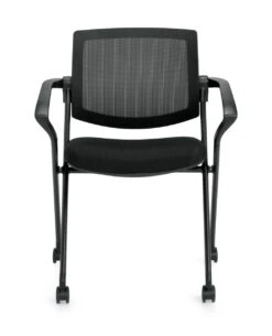 Mesh Back Flip Seat Nesting Chair 15 Mesh Back Flip Seat Nesting Chair -Desk Elegant Shop OTG11340B MS20 Front 54677.1504813907