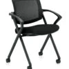 Mesh Back Flip Seat Nesting Chair -Desk Elegant Shop OTG11340B MS20 Reg 68211.1635185078