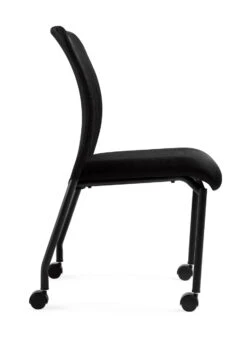 Armless Mesh Back Guest Chair With Casters 9 Armless Mesh Back Guest Chair With Casters -Desk Elegant Shop OTG11761B Side 07092.1435249100