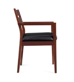 Luxhide Wood Guest Chair -Desk Elegant Shop OTG11820 CX Side 95826.1435238819