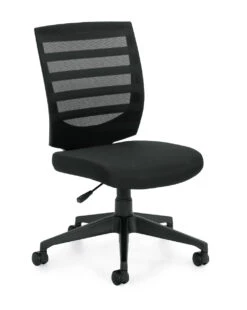 Mesh Mid Back Armless Tasker -Desk Elegant Shop OTG11922B JN02 Reg 68916.1504811268